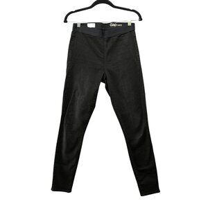 Gap Resolution Pull On Legging Jeans Womens 28R Black Dark Wash Mid Rise‎ Skinny